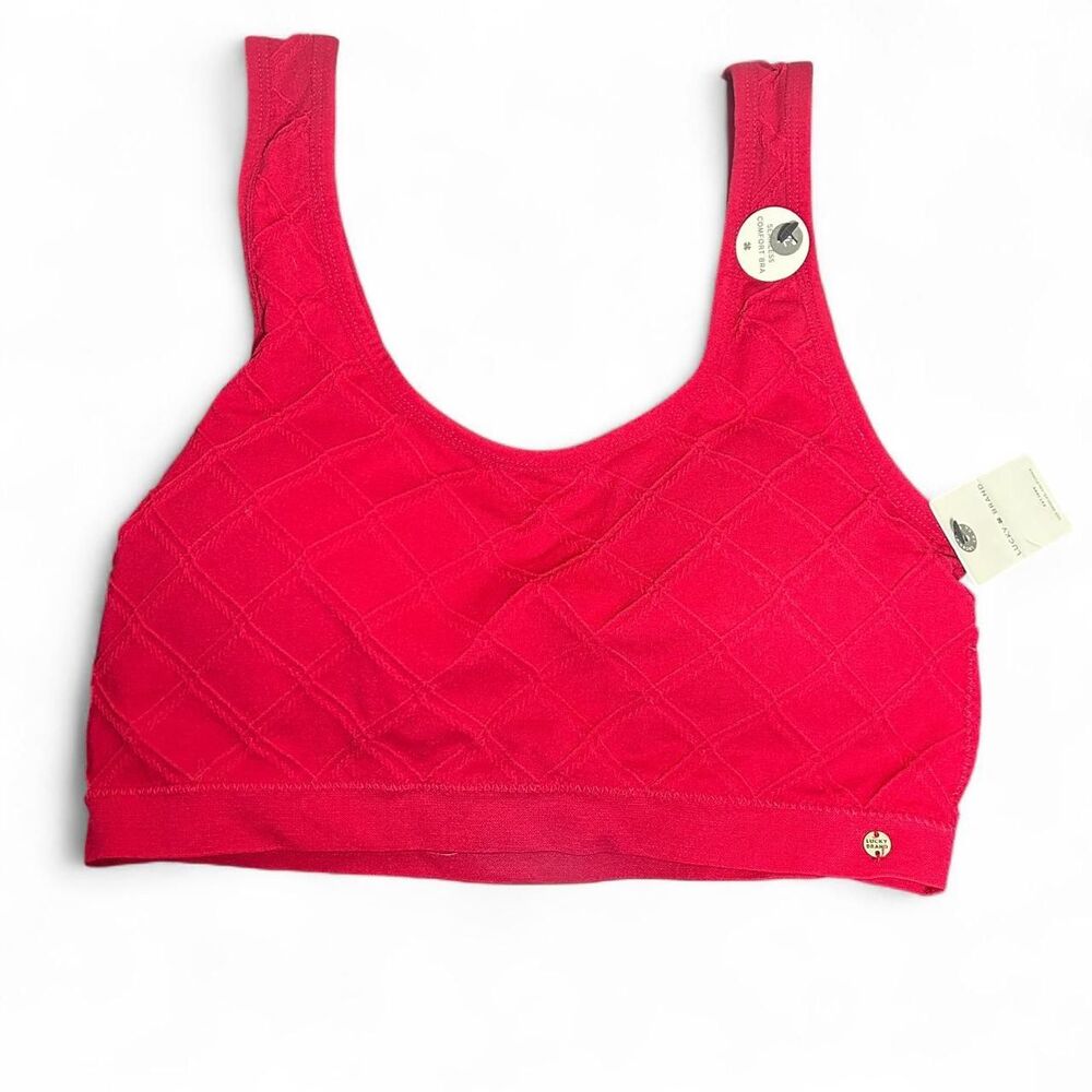 New lucky brand Red sports bra 1X with removable pads